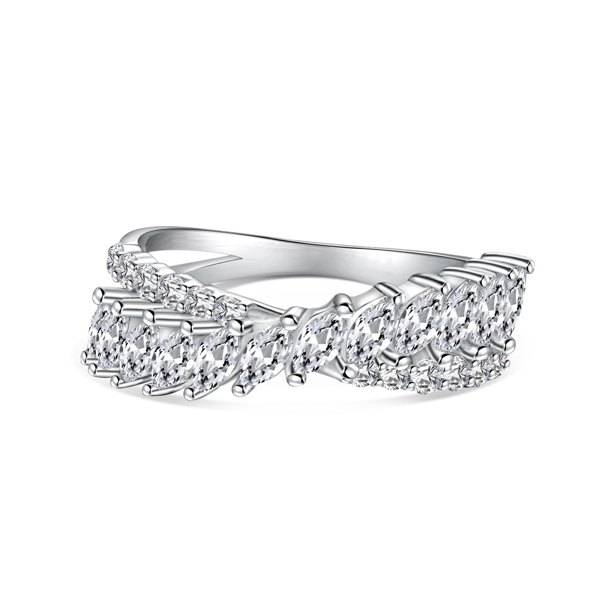 [ElanLuxe Jewelry]Unique Colorful Marquise Cut Daily Ring