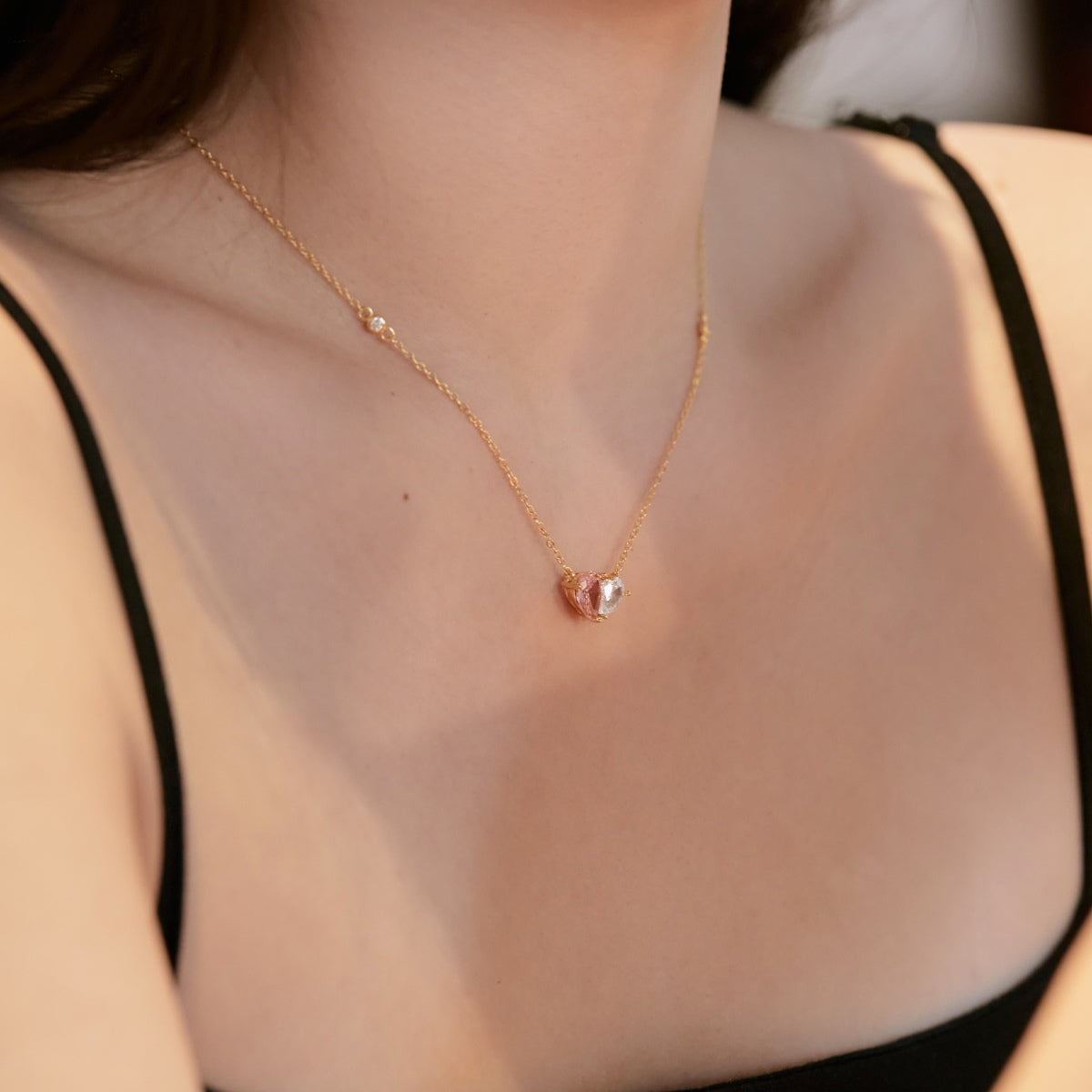 [ElanLuxe Jewelry]Unique Heart Shape Necklace