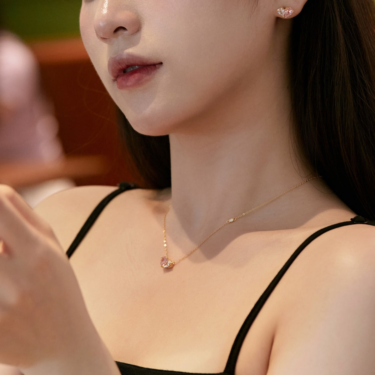 [ElanLuxe Jewelry]Unique Heart Shape Necklace