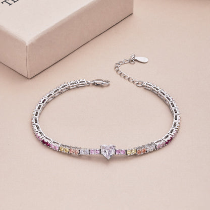 [ElanLuxe Jewelry]Delicate Romantic Heart Shape Lover Bracelet