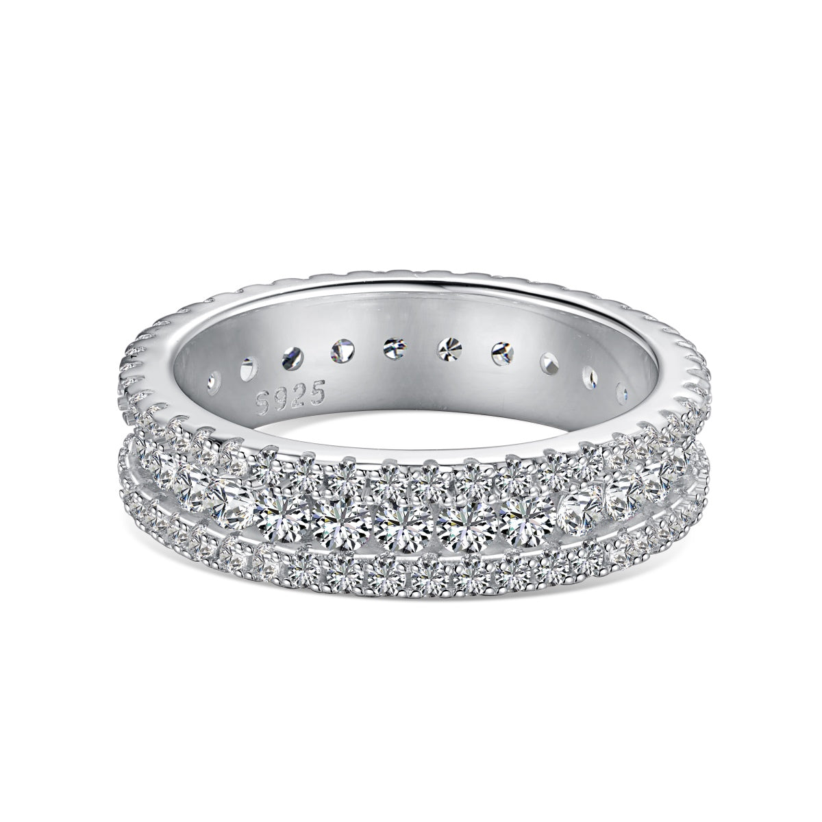 [ElanLuxe Jewelry]Delicate Colorful Round Cut Daily Ring