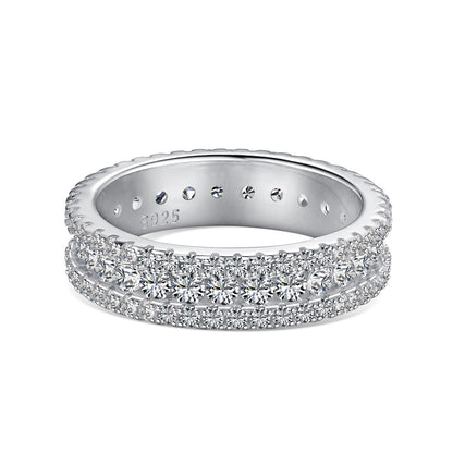 [ElanLuxe Jewelry]Delicate Colorful Round Cut Daily Ring