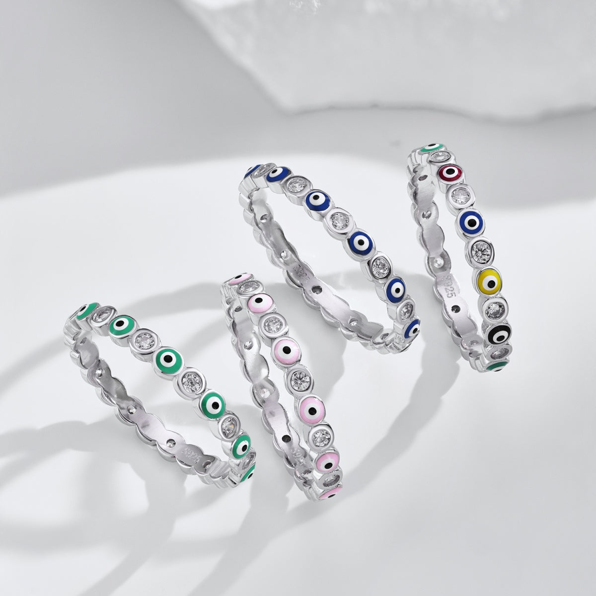 [ElanLuxe Jewelry]Sparkling Vibrant Round Shape Daily Ring