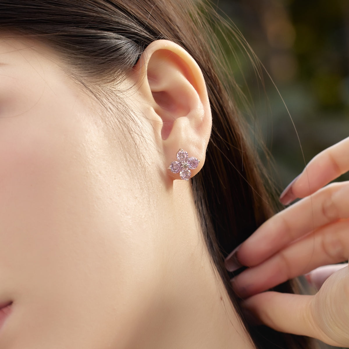 [ElanLuxe Jewelry]Four-Leaf Clover Eight-Pointed Star Earrings