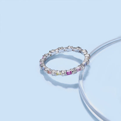 [ElanLuxe Jewelry]Charming Colorful Round Cut Daily Ring