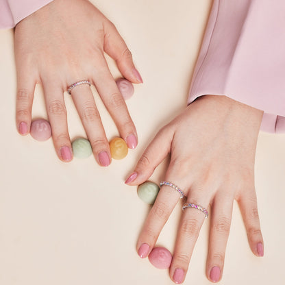 [ElanLuxe Jewelry]Exquisite Colorful Round Cut Party Ring