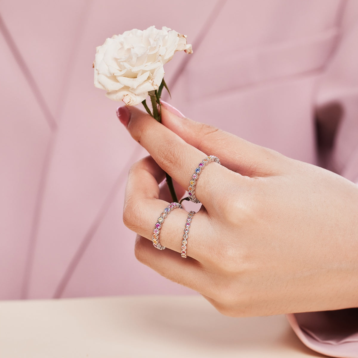 [ElanLuxe Jewelry]Exquisite Colorful Round Cut Party Ring