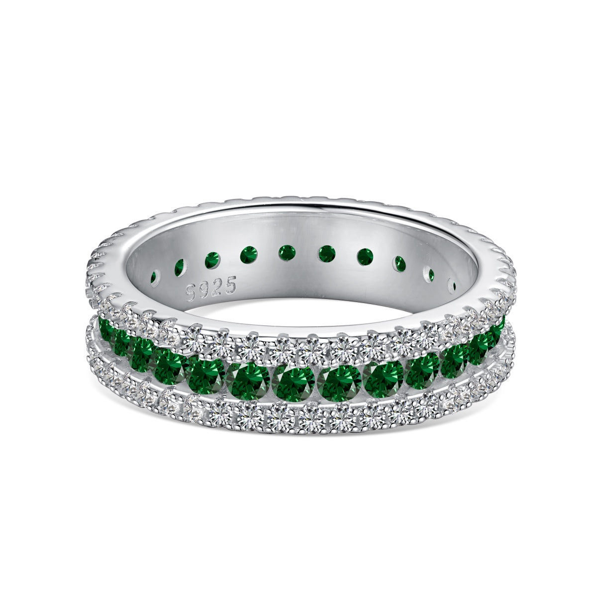 [ElanLuxe Jewelry]Delicate Colorful Round Cut Daily Ring