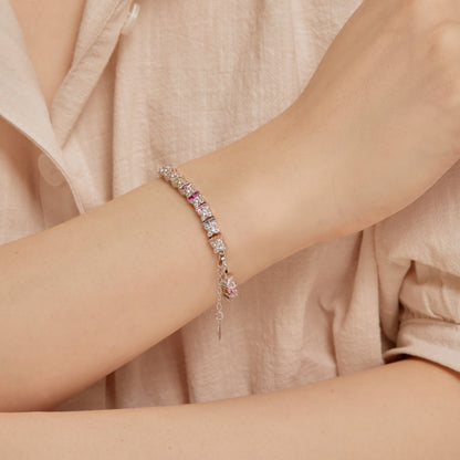 [ElanLuxe Jewelry]Unique Colorful Flower Shape Daily Bracelet