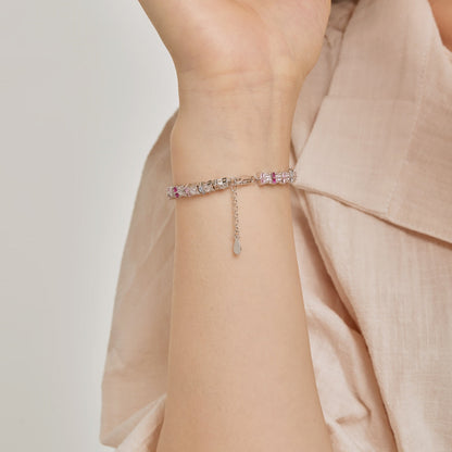 [ElanLuxe Jewelry]Unique Colorful Flower Shape Daily Bracelet