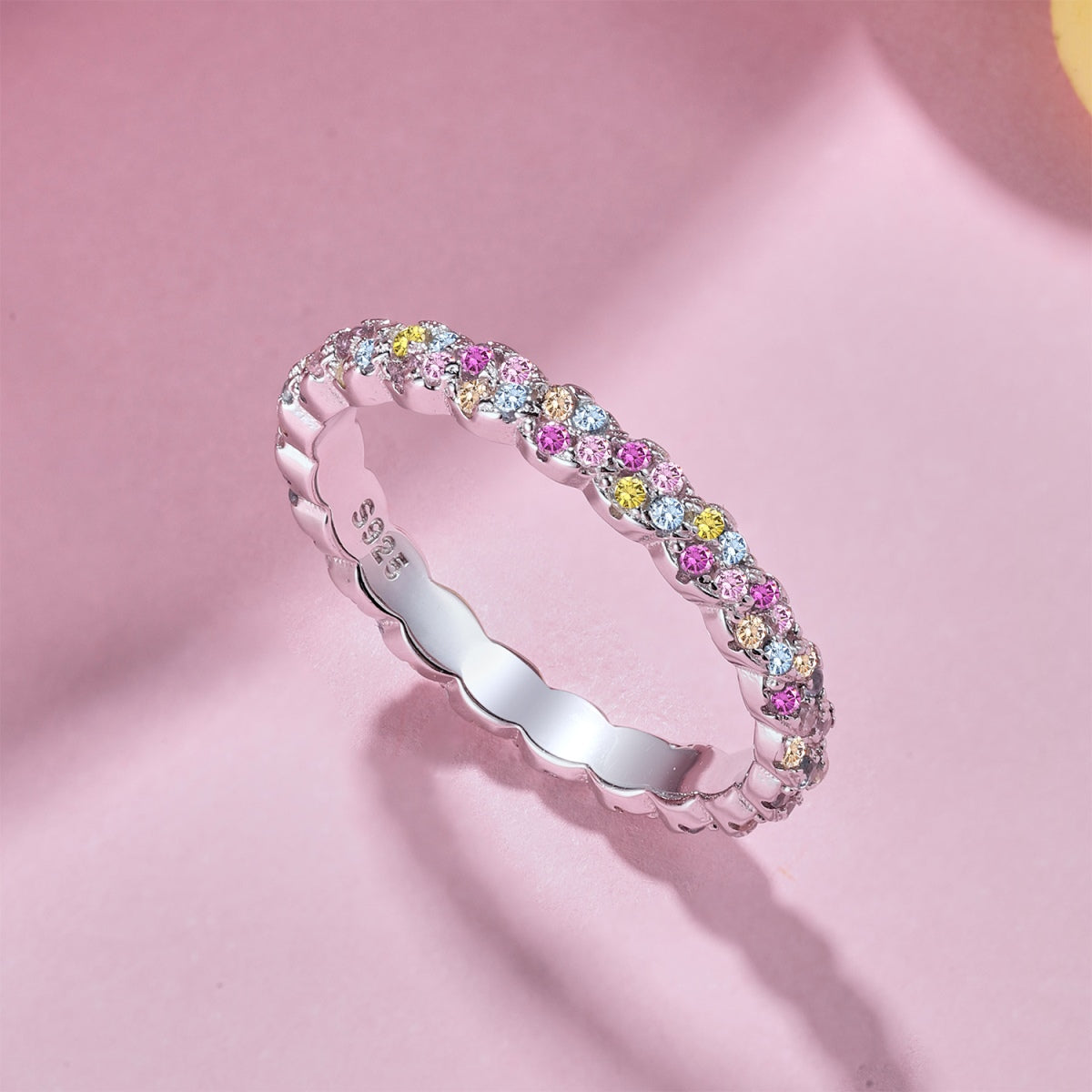 [ElanLuxe Jewelry]Dainty Ebullient Round Cut Daily Ring