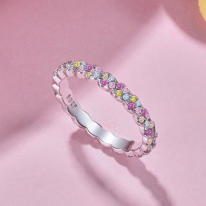 [ElanLuxe Jewelry]Dainty Ebullient Round Cut Daily Ring
