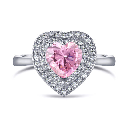 [ElanLuxe Jewelry]Delicate Ebullient Heart Shape Wedding Ring
