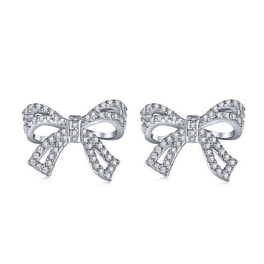 [ElanLuxe Jewelry]Dainty Bow Shape Earrings