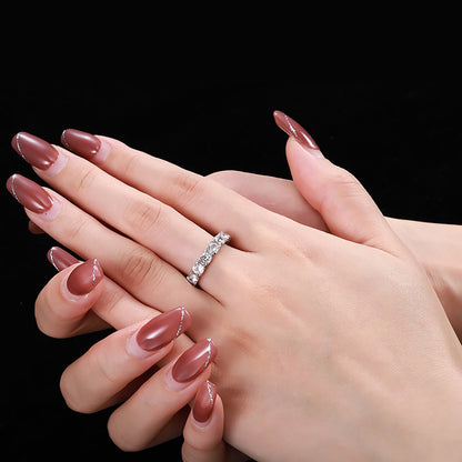 [ElanLuxe Jewelry]Eternity Round Cut Tennis Ring