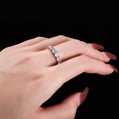 [ElanLuxe Jewelry]Eternity Round Cut Tennis Ring