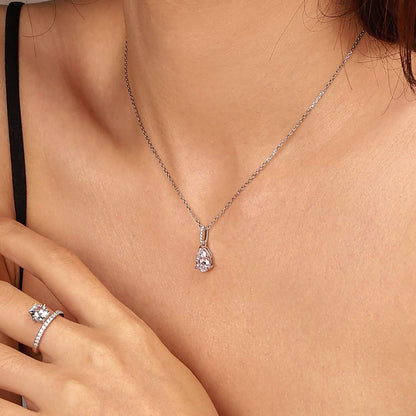 [ElanLuxe Jewelry]Delicate Water Drop Shape Fashion Necklace