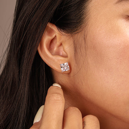 [ElanLuxe Jewelry]Ornate Square Shape Earrings