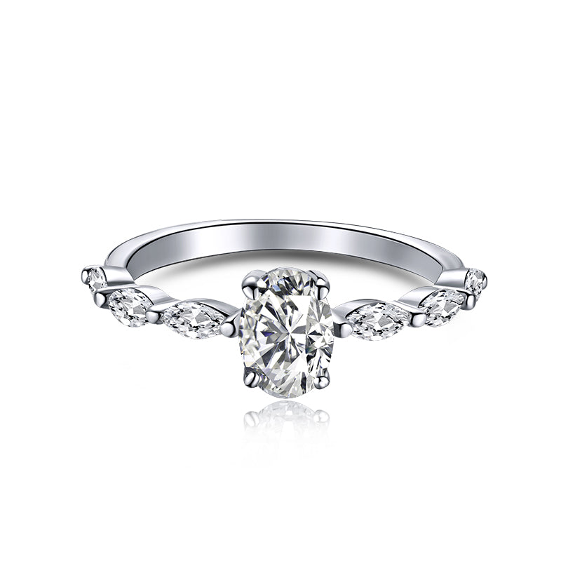 [ElanLuxe Jewelry]0.75 Carat Luxurious Vibrant Elongated Cushion Cut Daily Ring