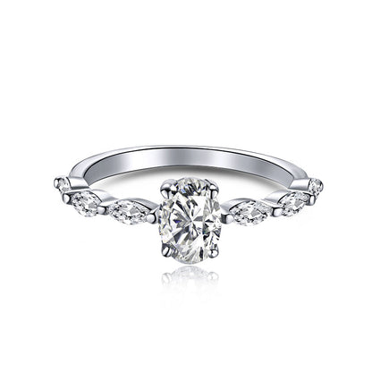 [ElanLuxe Jewelry]0.75 Carat Luxurious Vibrant Elongated Cushion Cut Daily Ring