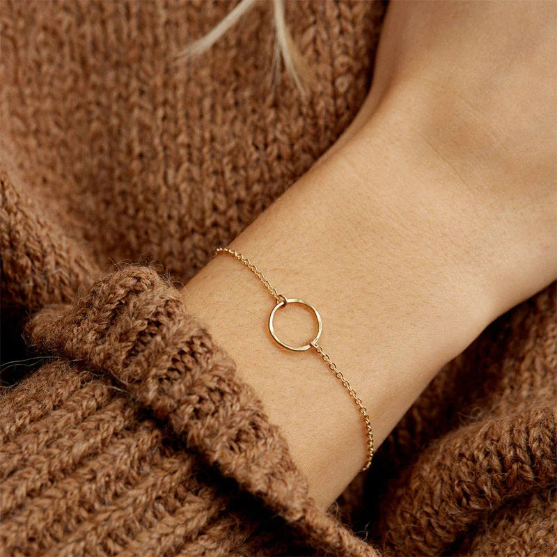 [ElanLuxe]Dalia Gold Hoop Bracelet