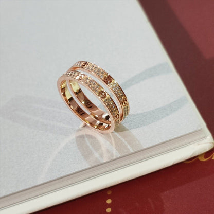 [ElanLuxe Jewelry]LOVE RING 2.65MM DIAMOND