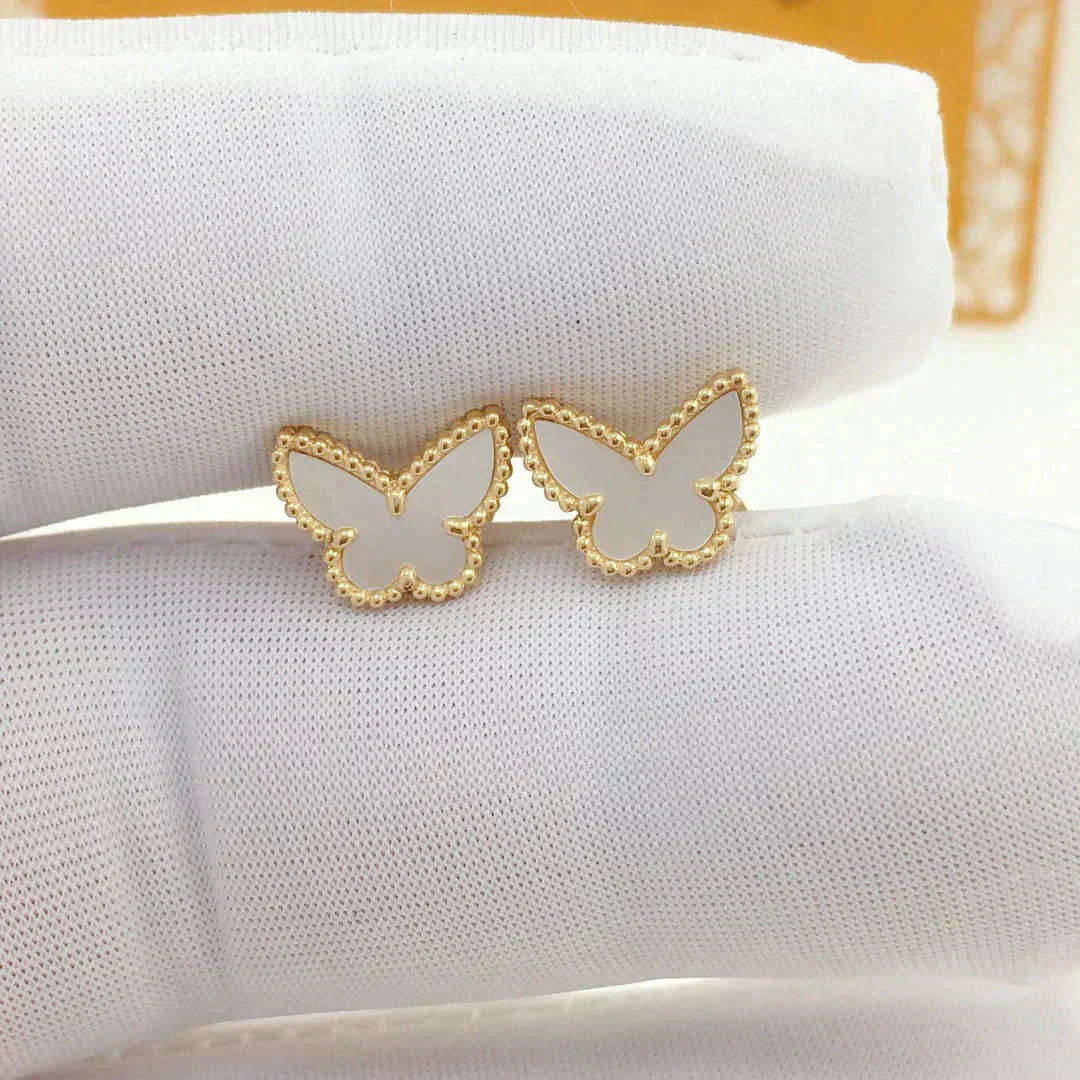 [ElanLuxe Jewelry]SWEET BUTTERFLY MOP EARSTUDS