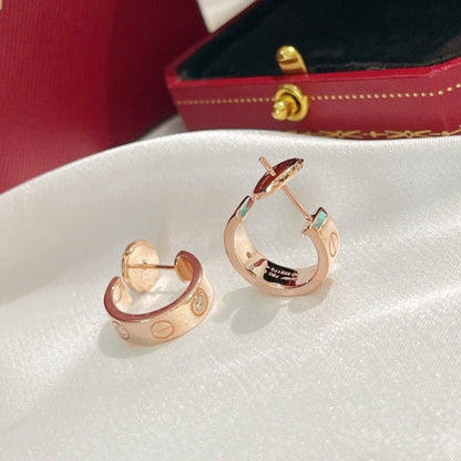 [ElanLuxe Jewelry]LOVE EARRINGS 5.7MM 2 DIAMONDS
