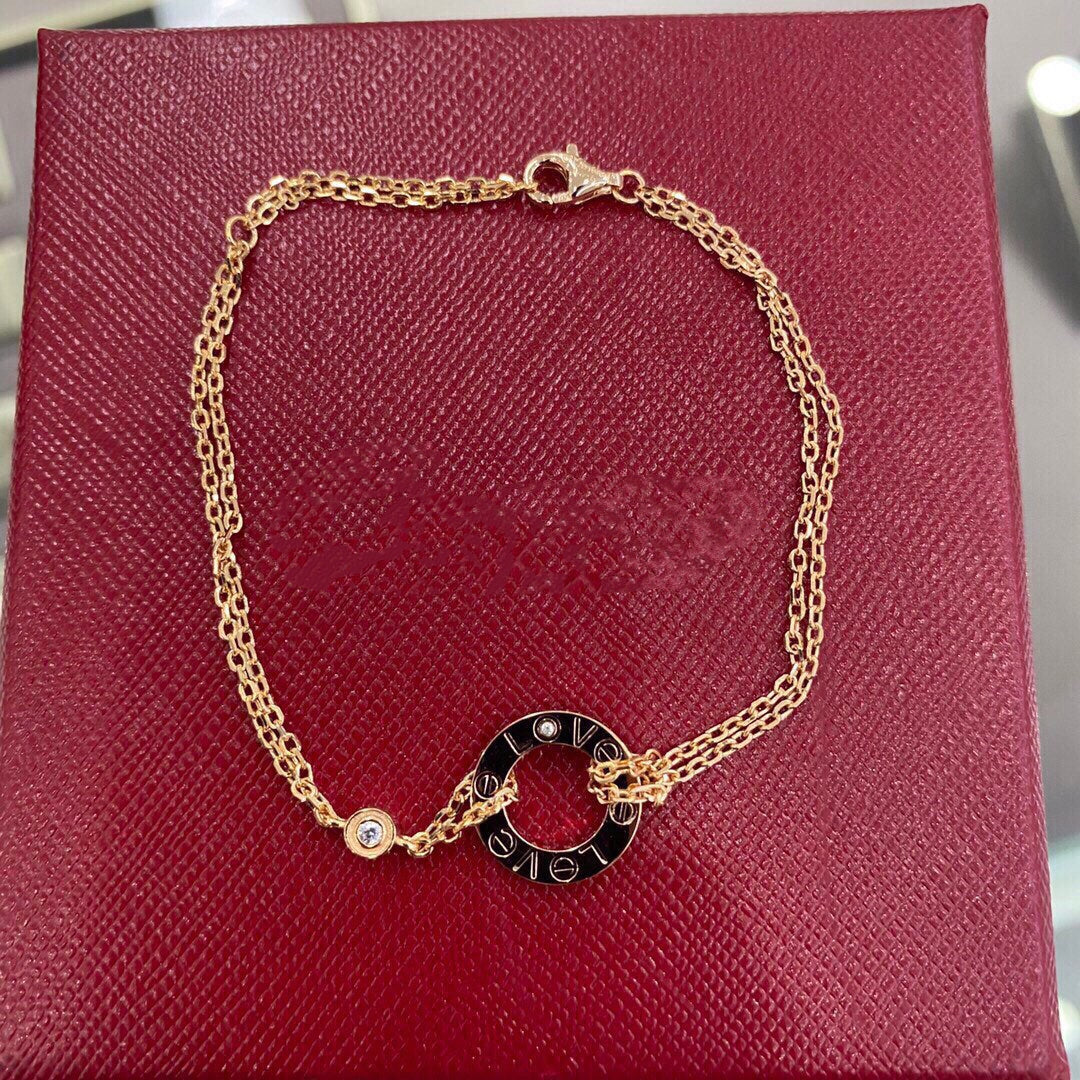 [ElanLuxe Jewelry]LOVE BRACELET 2 DIAMOND