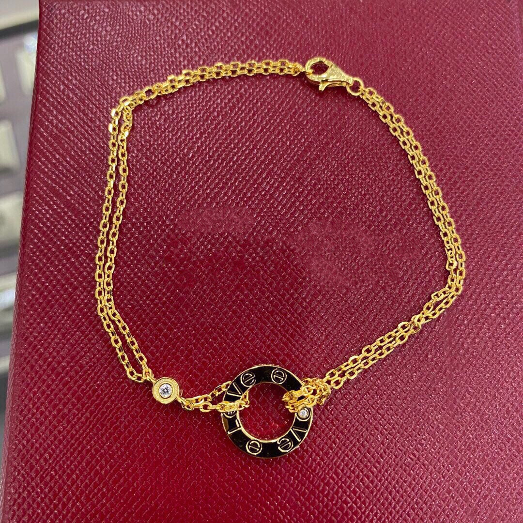 [ElanLuxe Jewelry]LOVE BRACELET 2 DIAMOND