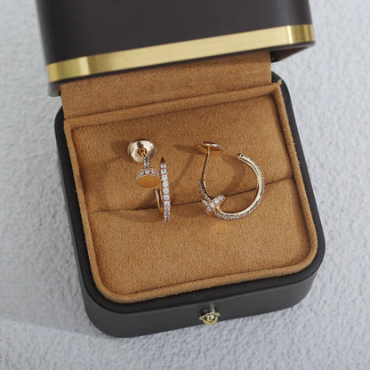 [ElanLuxe Jewelry]JUSTE FULL DIAMOND SMALL EARRINGS