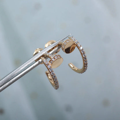 [ElanLuxe Jewelry]JUSTE FULL DIAMOND SMALL EARRINGS