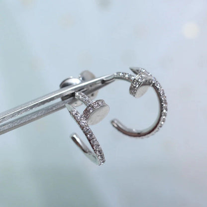 [ElanLuxe Jewelry]JUSTE FULL DIAMOND SMALL EARRINGS