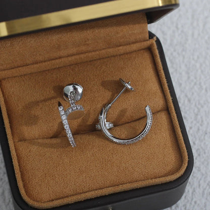 [ElanLuxe Jewelry]JUSTE FULL DIAMOND SMALL EARRINGS