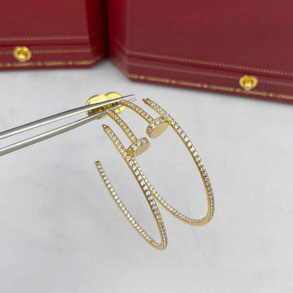 [ElanLuxe Jewelry]JUSTE FULL DIAMOND LARGE EARRINGS