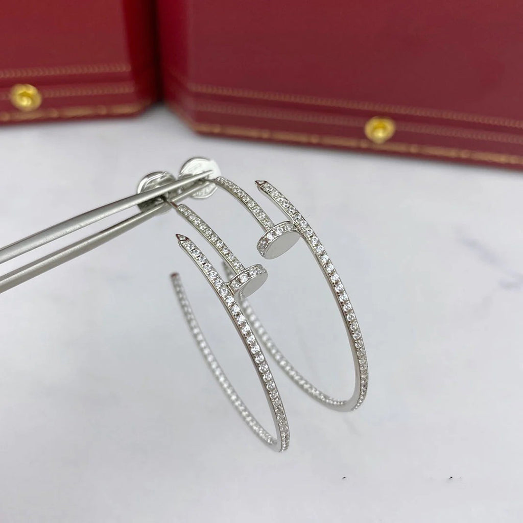 [ElanLuxe Jewelry]JUSTE FULL DIAMOND LARGE EARRINGS