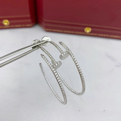 [ElanLuxe Jewelry]JUSTE FULL DIAMOND LARGE EARRINGS