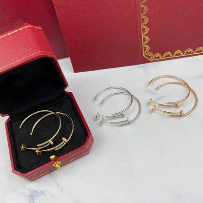 [ElanLuxe Jewelry]JUSTE FULL DIAMOND LARGE EARRINGS
