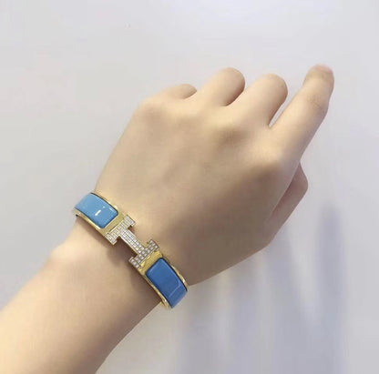 [ElanLuxe Jewelry]H CLOUD BLUE BRACELET GOLD DIAMOND