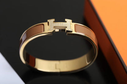 [ElanLuxe Jewelry]H BRACELET GOLD DIAMOND
