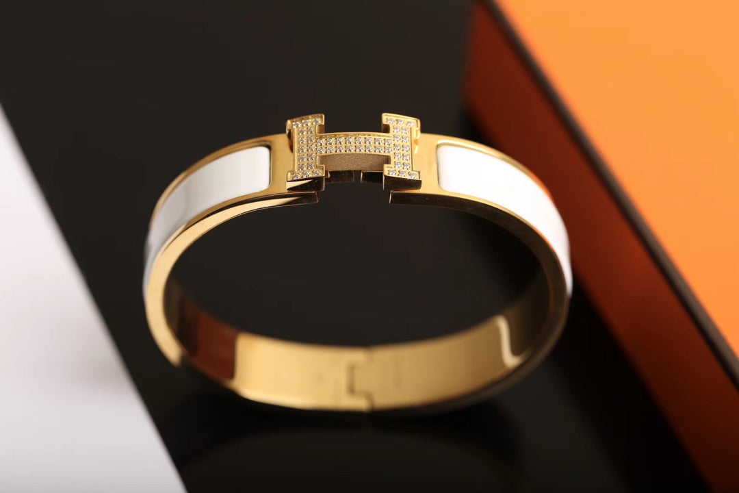 [ElanLuxe Jewelry]H BRACELET GOLD DIAMOND
