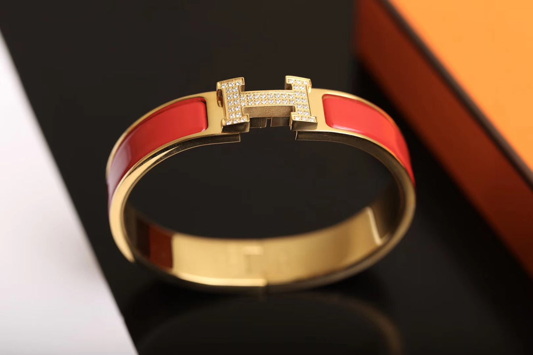 [ElanLuxe Jewelry]H BRACELET GOLD DIAMOND