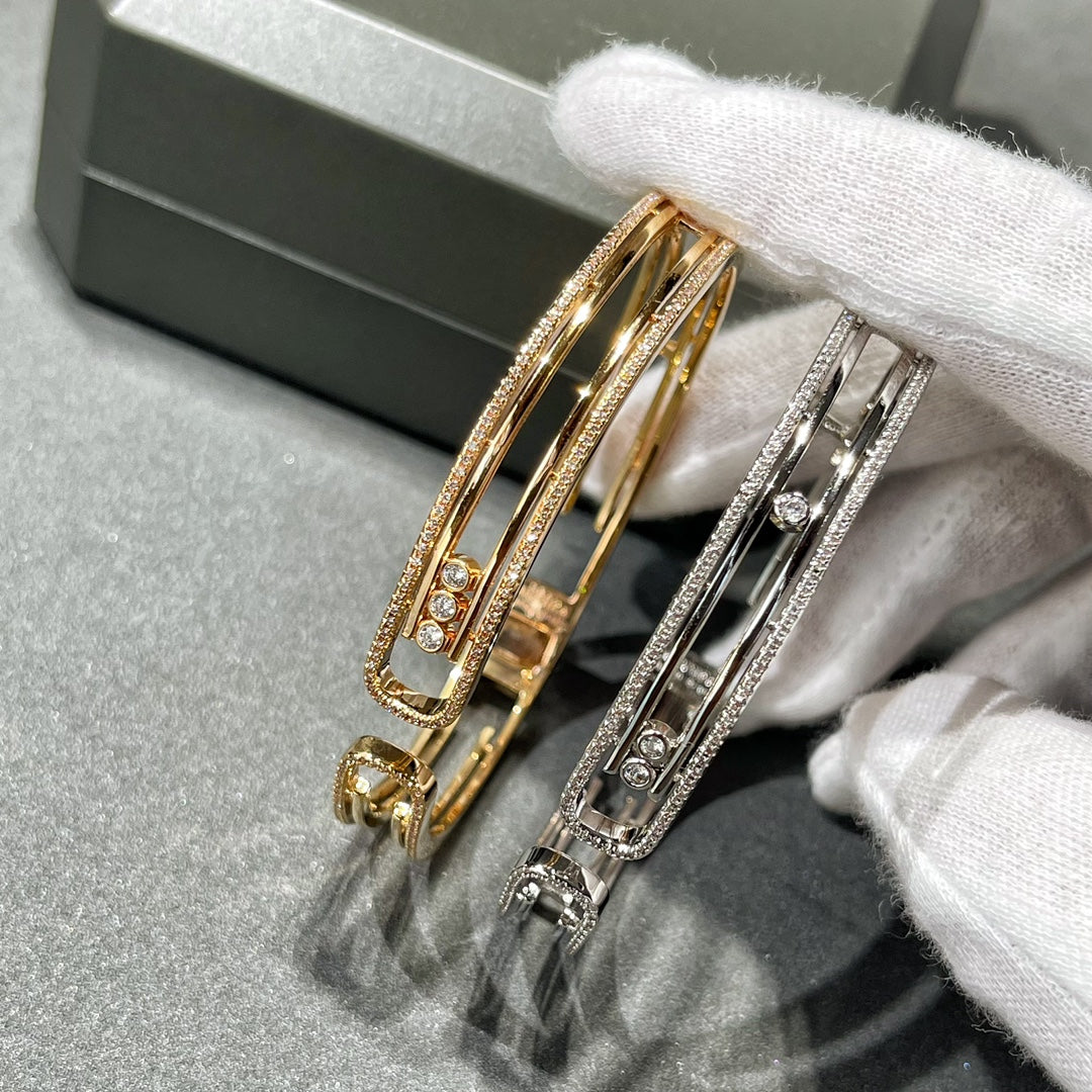[ElanLuxe Jewelry]MOVE 10TH PAVED DIAMOND BRACELET