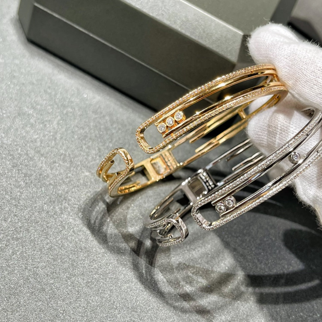 [ElanLuxe Jewelry]MOVE 10TH PAVED DIAMOND BRACELET