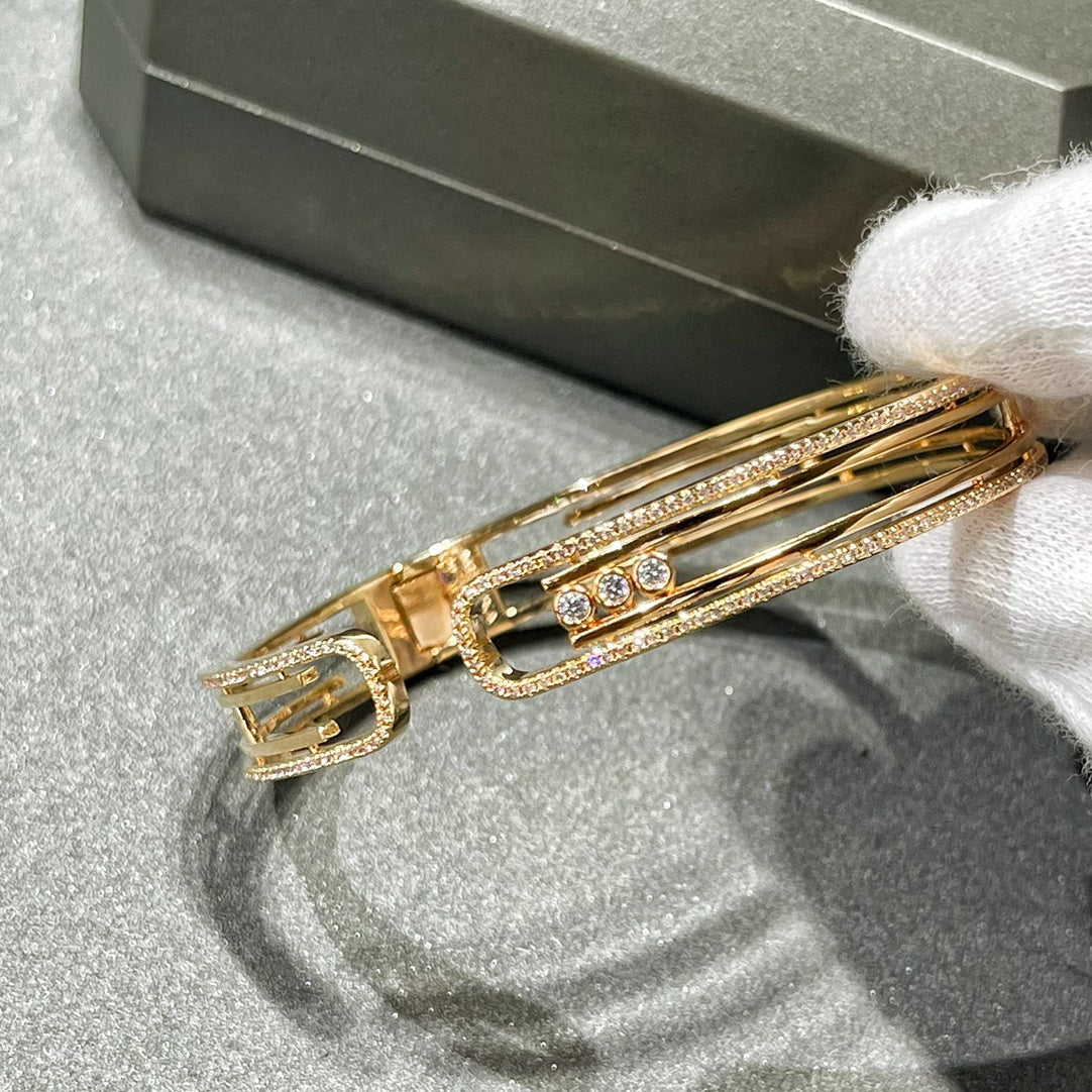 [ElanLuxe Jewelry]MOVE 10TH PAVED DIAMOND BRACELET