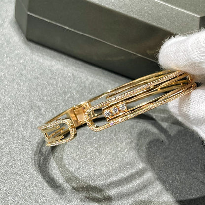 [ElanLuxe Jewelry]MOVE 10TH PAVED DIAMOND BRACELET