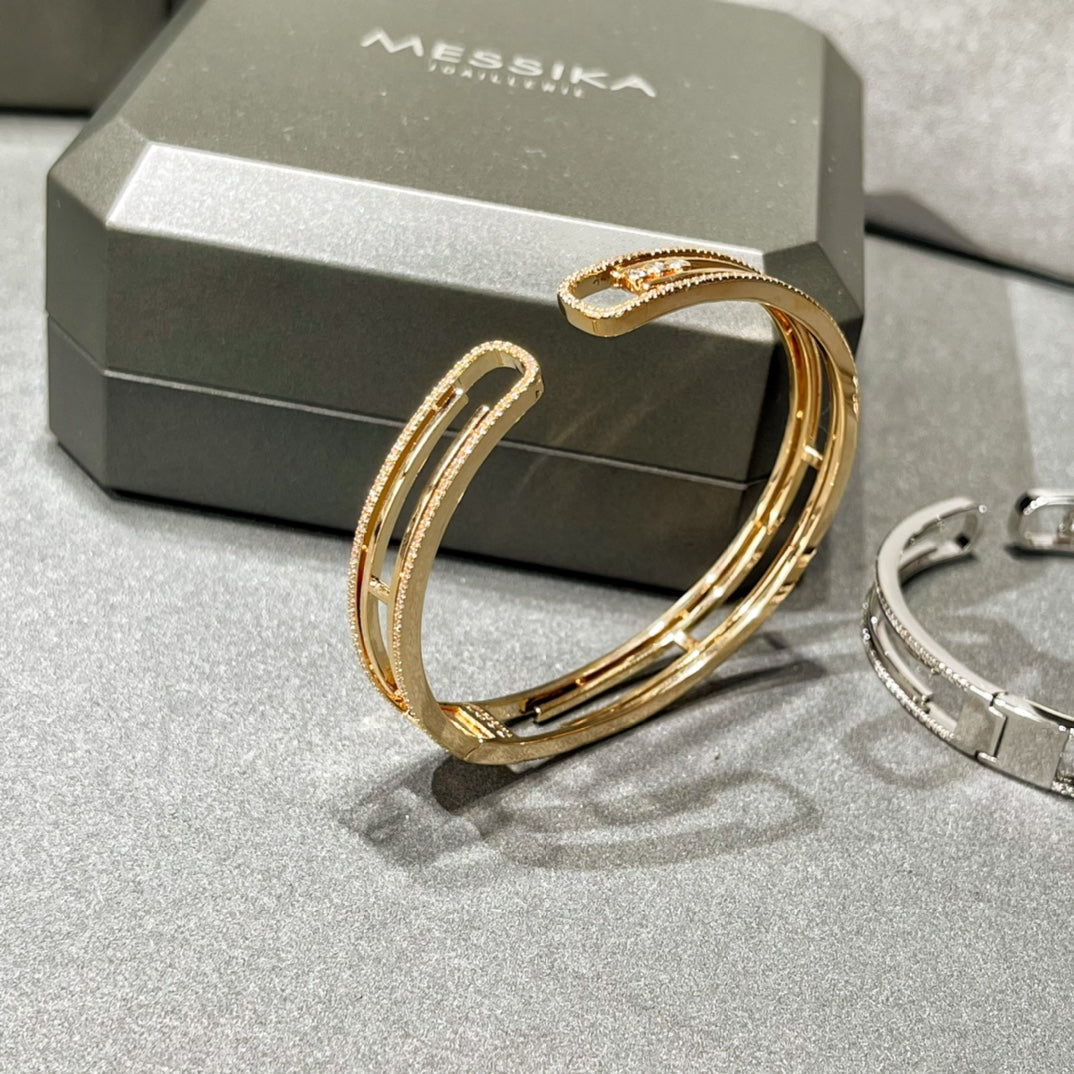 [ElanLuxe Jewelry]MOVE 10TH PAVED DIAMOND BRACELET