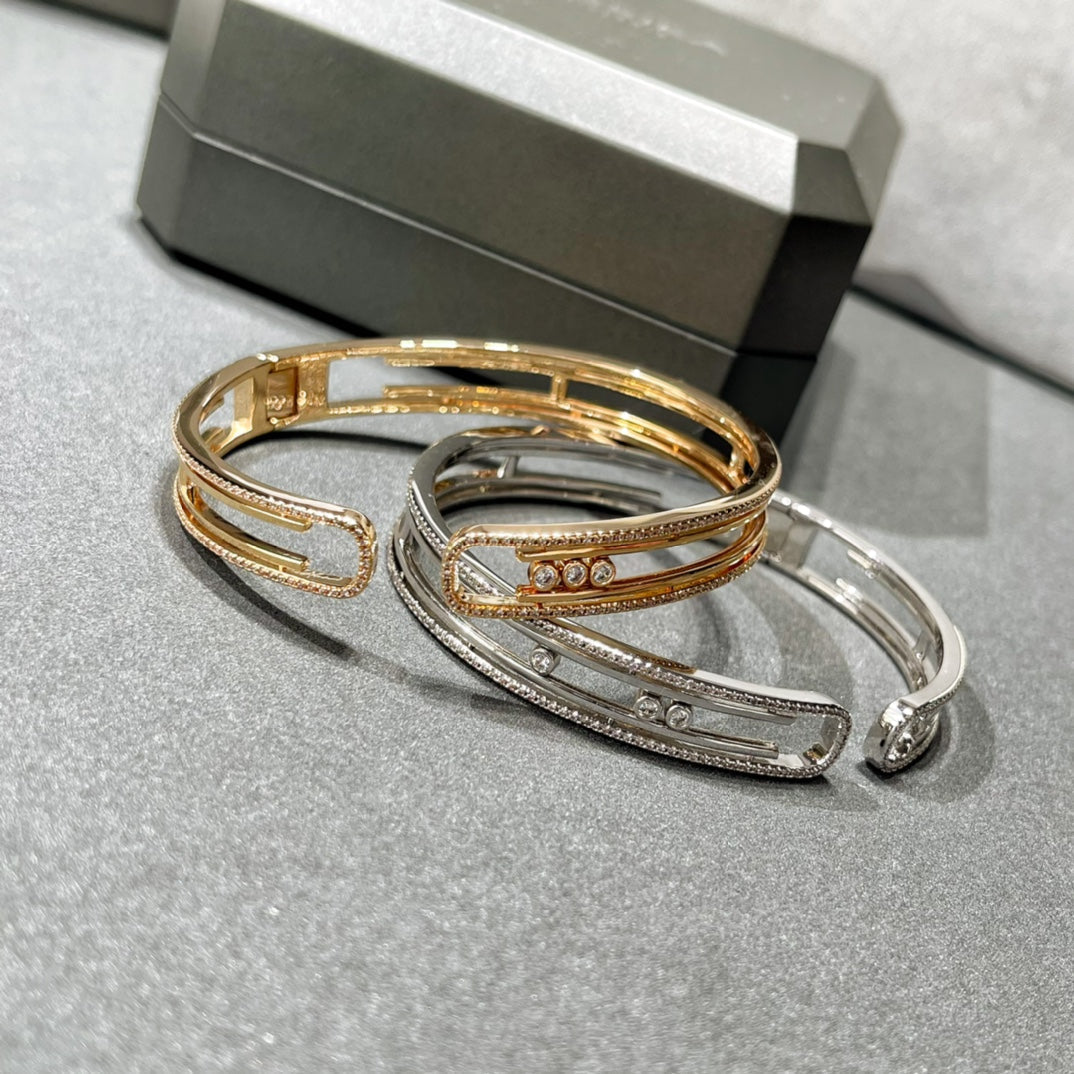 [ElanLuxe Jewelry]MOVE 10TH PAVED DIAMOND BRACELET