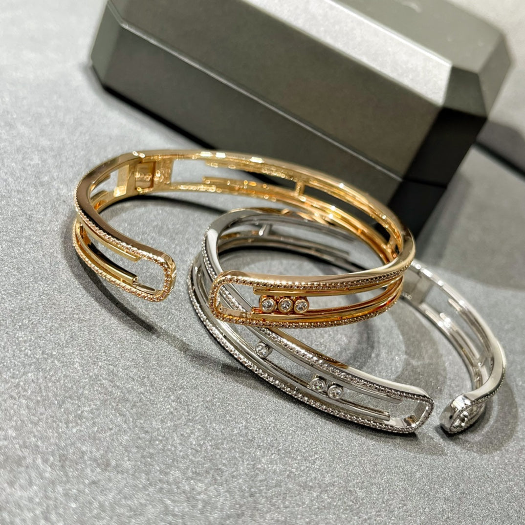 [ElanLuxe Jewelry]MOVE 10TH PAVED DIAMOND BRACELET