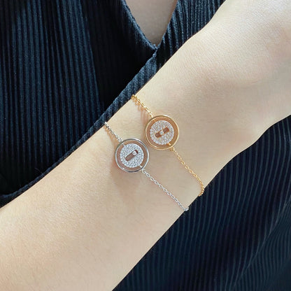[ElanLuxe Jewelry]LUCKY MOVE DIAMOND PAVED BRACELET